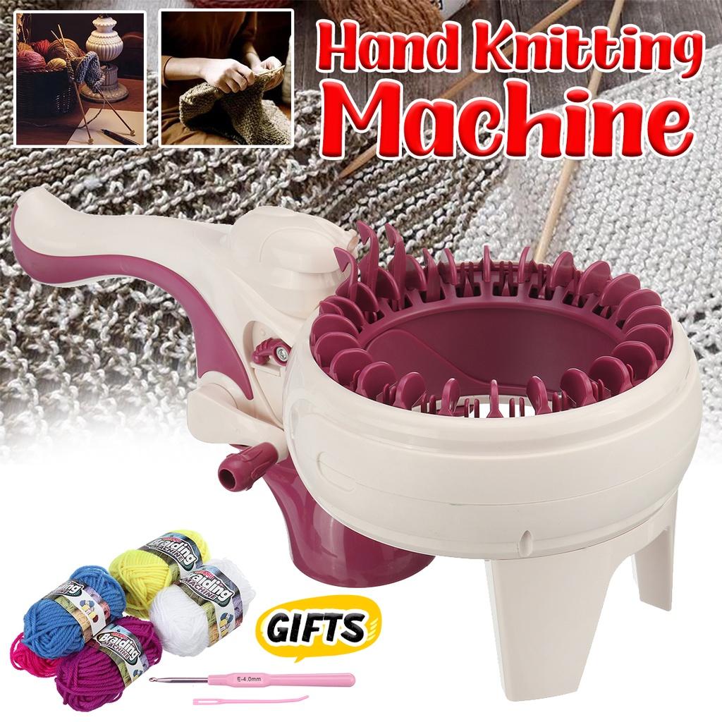 DIY Handmade Wool Knitting Machine 24 Needle Cylinder Wool Loom Hand Knitting Scarf Sweater Hat Socks Lazy Artifact