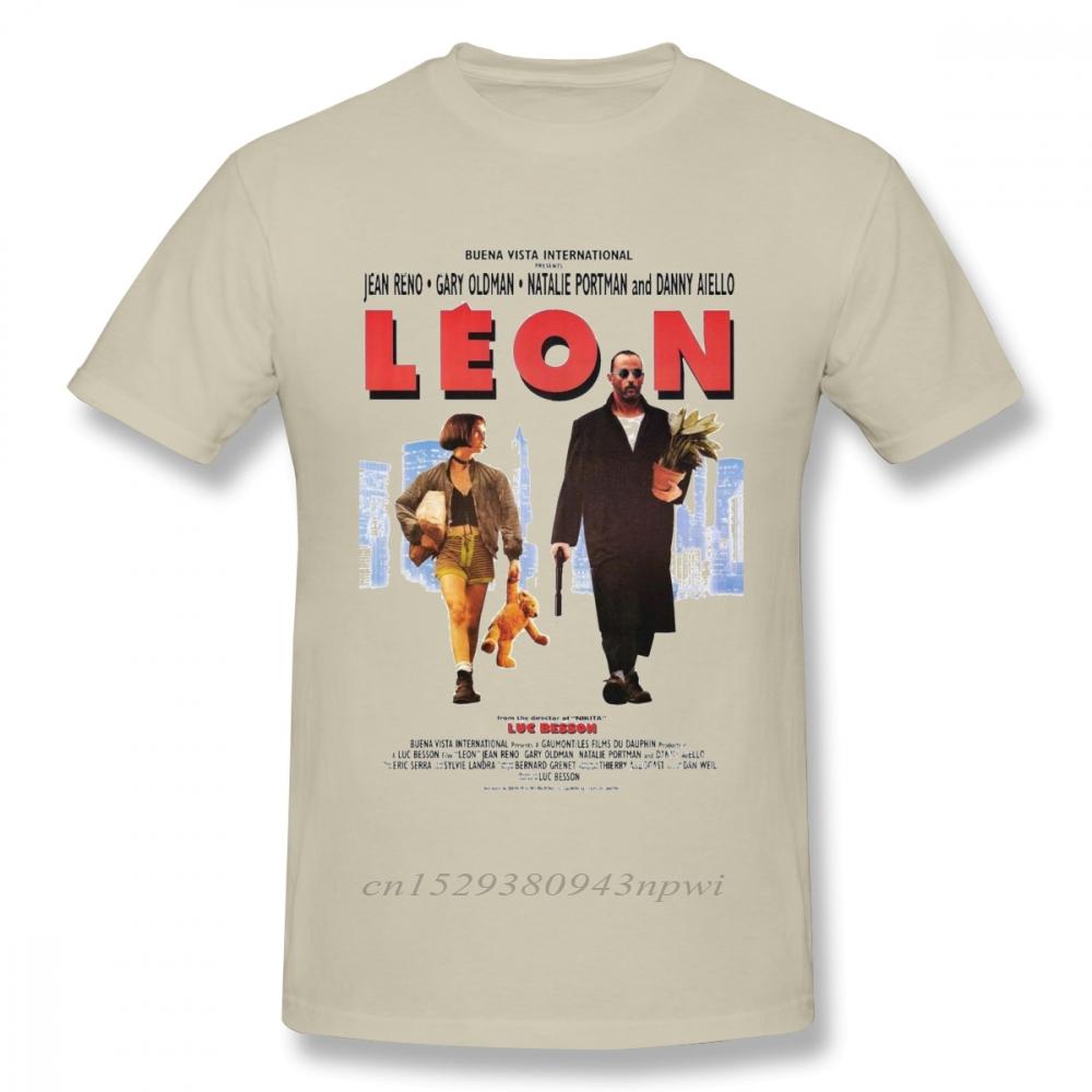 LEON The Professional Винтажная футболка для мужчин 3D-печать Красивая летняя дышащая Камисета Повседневный топ Дизайнерские футболки