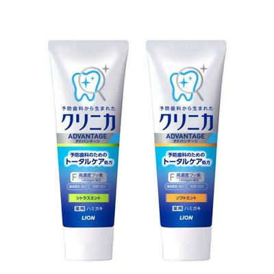 Япония LION CLINICA Advantage Зубная паста Зубная паста для профилактики кариеса (Цитрусовая мята / Мягкая мята) 130г