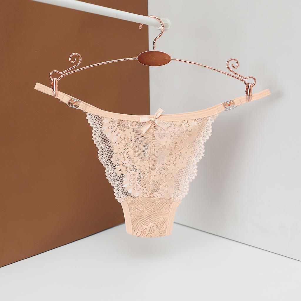 Женские трусики-стринги, сексуальные кружевные трусы с цветами и низкой талией, модные прозрачные трусы197