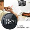 LED Kitchen Timer Magnetic Countdown Clock for Cooking Baking Adjustable Angle Rotating Operation Loud Alarm Exercise Tracking Timer