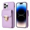 Vertical Cards Solt Wallet Leather Crossbody Case for IPhone 14 15 Pro Max 13 12 11 XR XS 7 8 SE 2022 Lanyard Metal buckle Cover