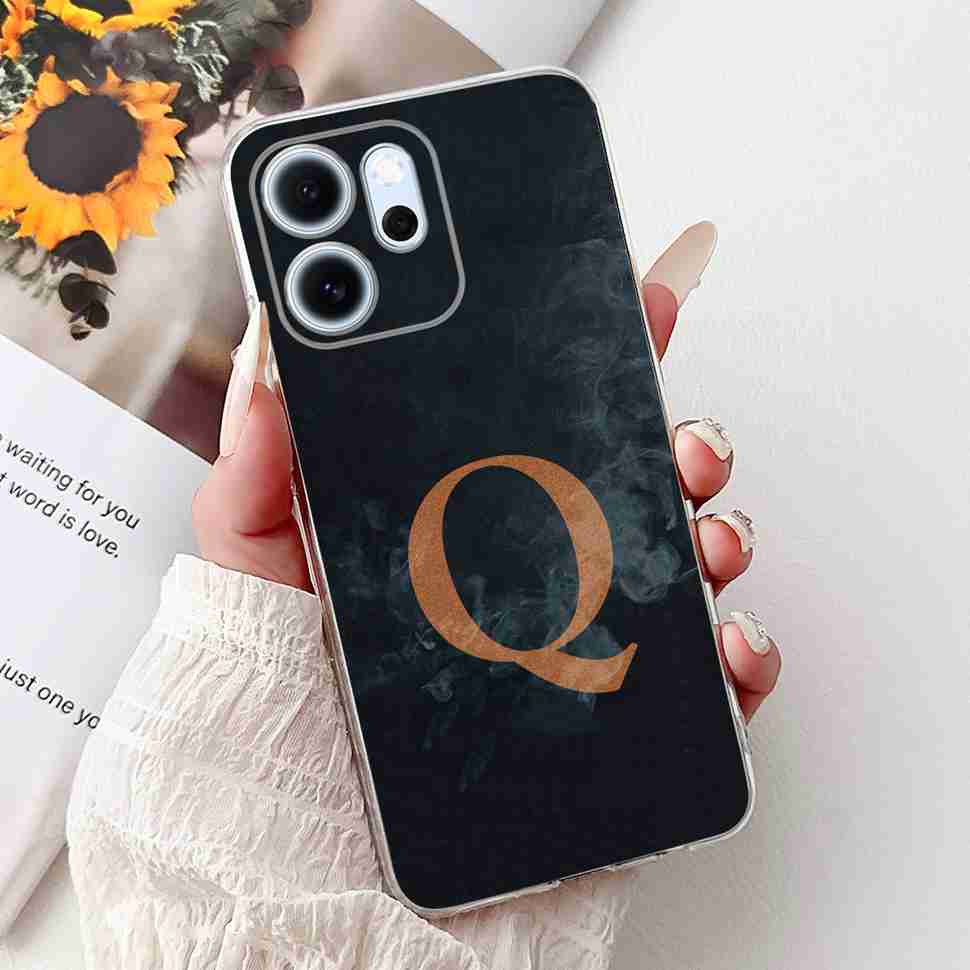 Чехол для Oppo Reno14 F 5G 6.57" Популярный дизайн Буквы A-Z Корона ТПУ Мягкий силиконовый чехол Для телефона Oppo Reno 14F CPH2743