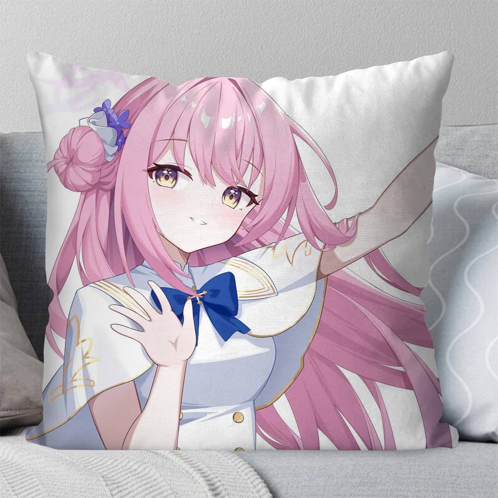 Misono Mika Anime Bblue Archive Pillow Case Fashion Square Pillowcase Bedroom Sofa Room Ins Decoration Leisure