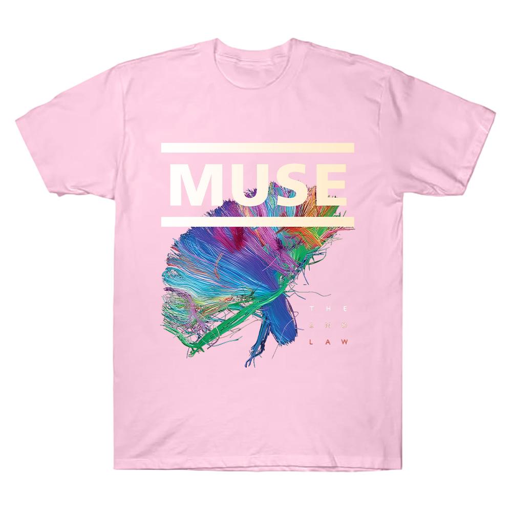 Футболка Muse The 2nd Law Рок-группа Muse Высококачественная хлопковая одежда Унисекс Уличные топы Летняя готическая уличная одежда