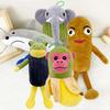 Italian Brainrot Tung Sahur Plush Doll Figure Toy Tralalero Tralala Figures Bombardino Crocodilo Shimpanzini Bananini Model Gift