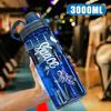 Спортивная бутылка для воды большой емкости 2л 3л с фильтром, экологически чистая пластиковая чашка для воды, портативная бутылка для фитнеса, чайник, не содержит BPA