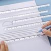 Минималистичная прозрачная треугольная 3D масштабная линейка: Многофункциональный инструмент для рисования и измерений для студентов