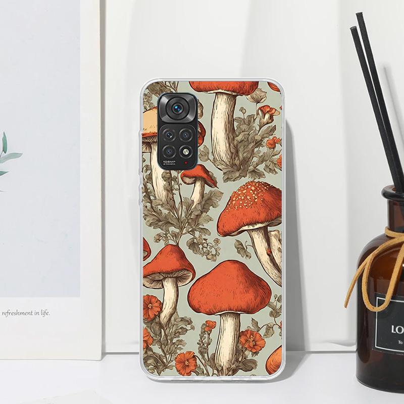 Colorful Mushroom Phone Case For Xiaomi Redmi Note 15 13 14S 14 Pro Plus 12S 11S 10S 12 11E 10 11T Art Fundas Back Cover Redmi N