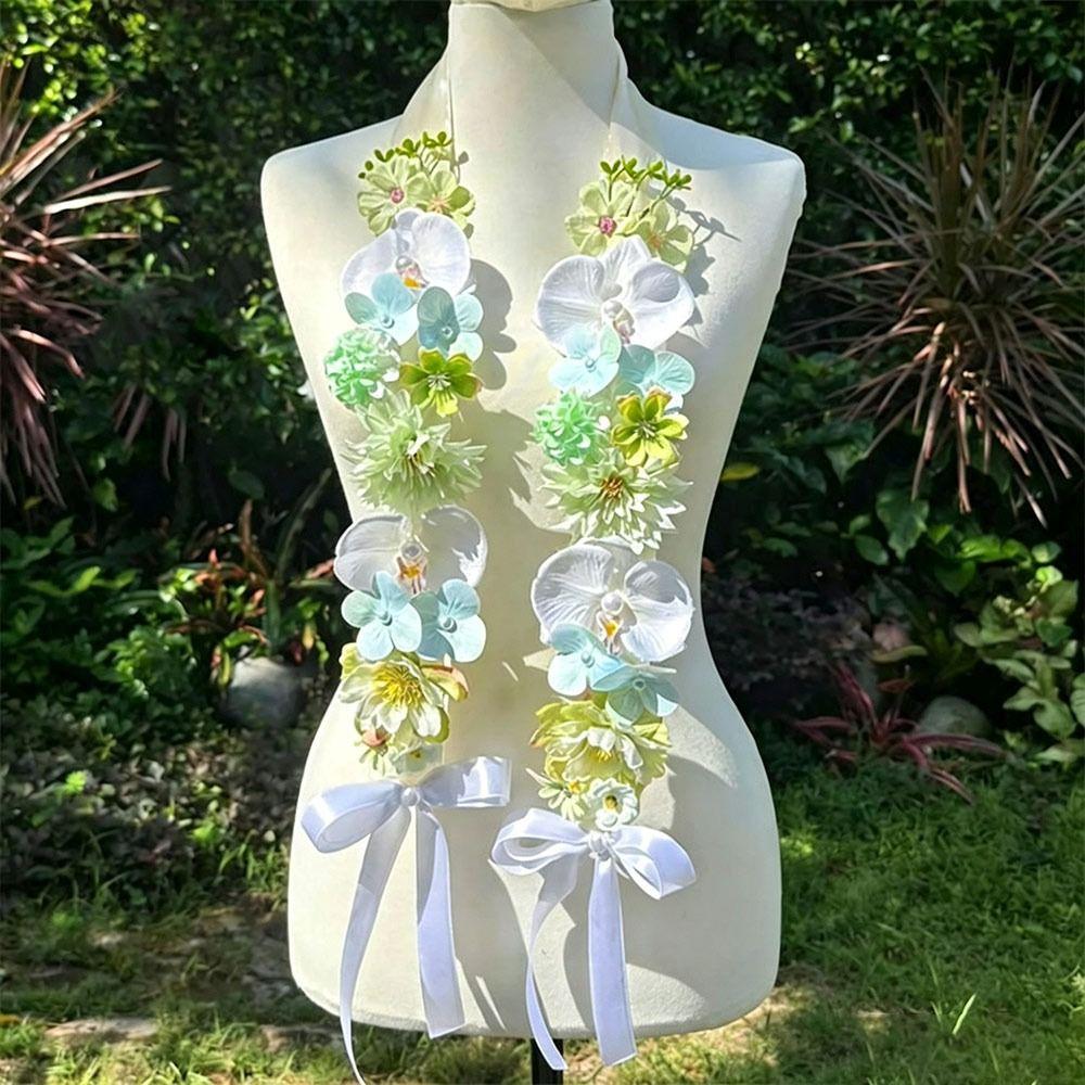 Artificial Flowers Satin Flower Shawl Elegant Style Flower Lei New Artificial Flower Sash Birthday