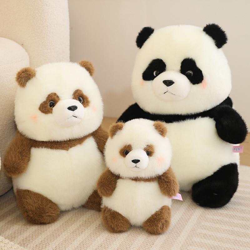 Adorable Fluffy Panda Plush Toy Cute And Soft Cuddly Stuffed Animal Pillow
