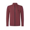FILA Knitted Fabric Long Sleeved Coat Men's Rusty Red A11M511504FRD