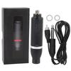 Portable Tattoo Machine Pen Aluminum Alloy Tattoo Cartridge Needle Machine RCA InterfaceBlack