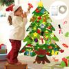 DIY Felt Christmas Tree Christmas Decoration for Home New Year Christmas Ornaments Santa Claus Xmas Kids Gifts