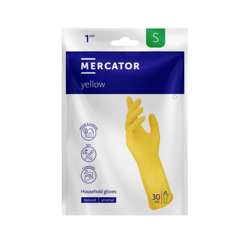 Rubber Gloves Household Yellow Latex Ideall Yellow 1 Pair