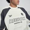 Reebok Футболка свободного кроя с цветными блоками, круглым вырезом, коротким рукавом и буквенным принтом, унисекс, белая 24SRM415UGW1