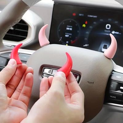2 шт. Мини Наклейка Декоративная на Угол Руля Автомобиля Милый Креативный Декор Панели Приборов Вентиляционное Отверстие Автомобиля