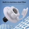 RV City Water Inlet with Check Valve Oneway Water Valve Builtin Stainless Steel Filter Thread