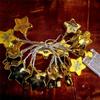 LED Electroplated Snowflake & Star String Lights - Christmas Atmosphere Flashing Fairy Tinsel Ball Decor