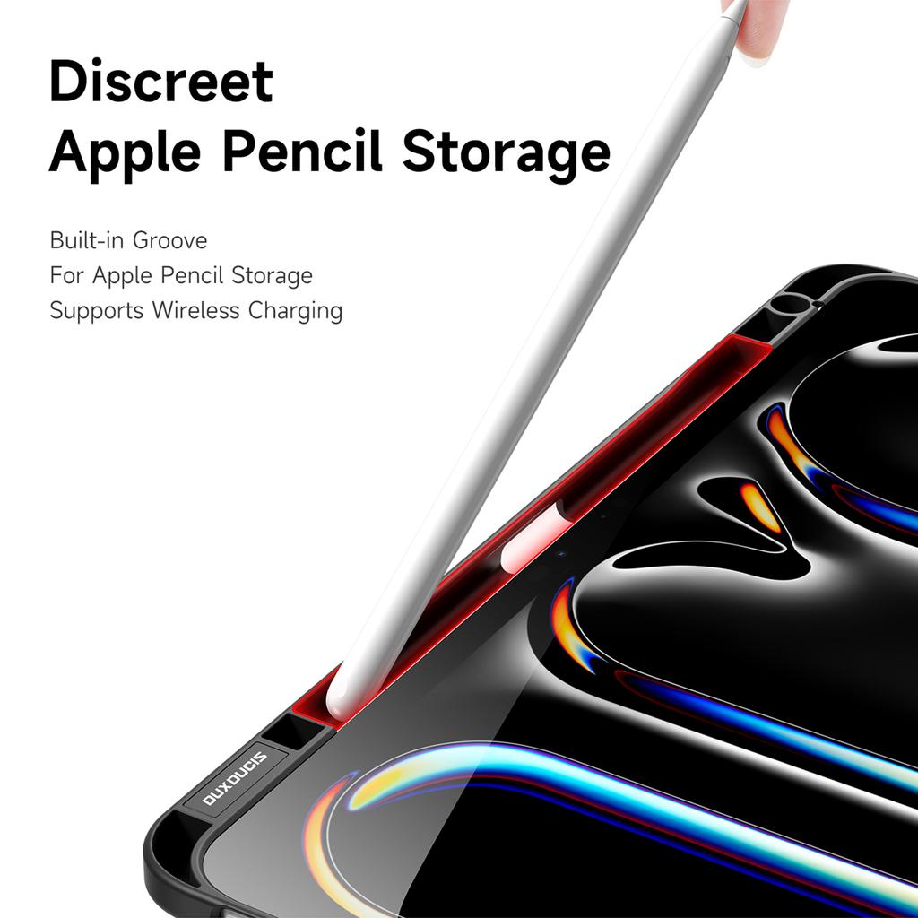 DUX DUCIS Magi Series for iPad Pro 11 (2024) Case Origami Stand PU Leather Smart Cover Detachable