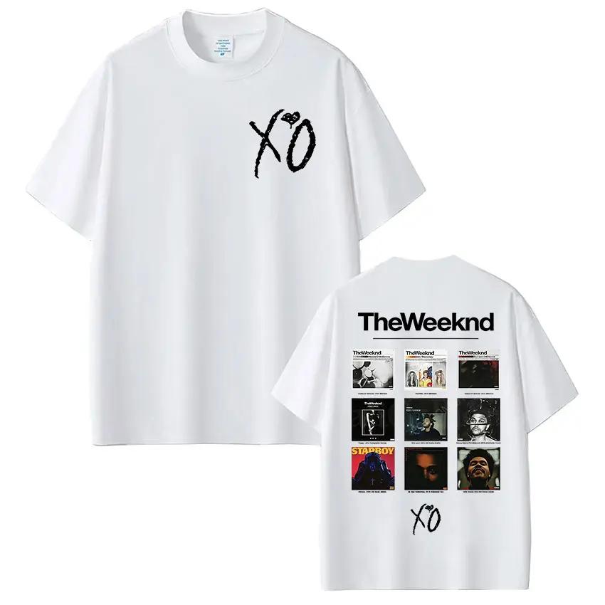 Rapper The Weeknd Xo Альбом Графические Футболки Женские Унисекс Хип-Хоп Футболка Унисекс Мода Харадзюку Кавайи Футболка Одежда Y2K