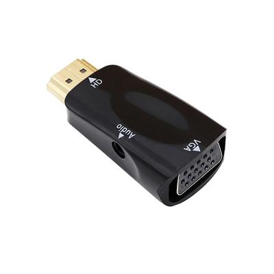 Преобразователь аудиокабеля 1080P между мужчинами и женщинами HDMI-совместимый адаптер VGA HD для ПК, ноутбука, ТВ-приставки, компьютерного дисплея, проектора