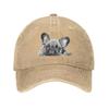 Fashion Cotton French Bulldog Frenchie Dog Baseball Cap Women Men Custom Adjustable Adult Dad Hat Summer