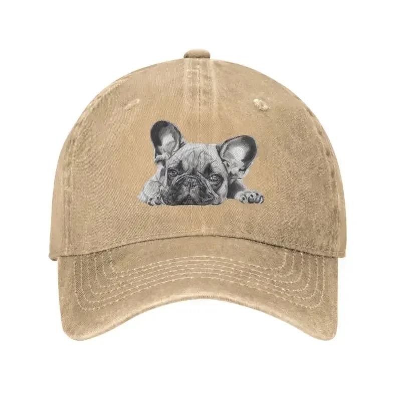 Fashion Cotton French Bulldog Frenchie Dog Baseball Cap Women Men Custom Adjustable Adult Dad Hat Summer