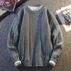 Мужской Женский Вязаный Свитер Мужской Осень Зима Пуловер Повседневный Свитер с Круглым Вырезом Хип-Хоп Уличная Одежда