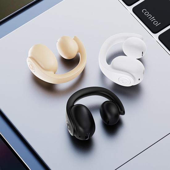 1 шт. Bluetooth-совместимые беспроводные наушники IPX5 Водонепроницаемые стереозвуковые шумоподавляющие спортивные наушники-клипсы для ушей