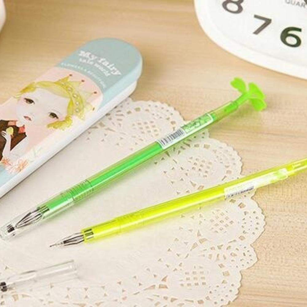 4 шт. 0,38 мм синие чернила Lucky Grass гелевая ручка креативный стиль нейтральная ручка