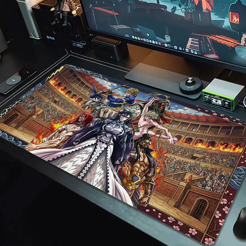Коврик для мыши Record of Ragnarok Цветной Большой Игровой Коврик для Стола Нескользящий для Ноутбука Планшета Большой Коврик для Мыши XXL Коврик Мини-ПК Игровой Коврик С Замком по Краю