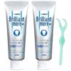 [Set of 2] Dent Health Brilliant More Double Natural Peppermint 90g X 2 + Ultra Floss S