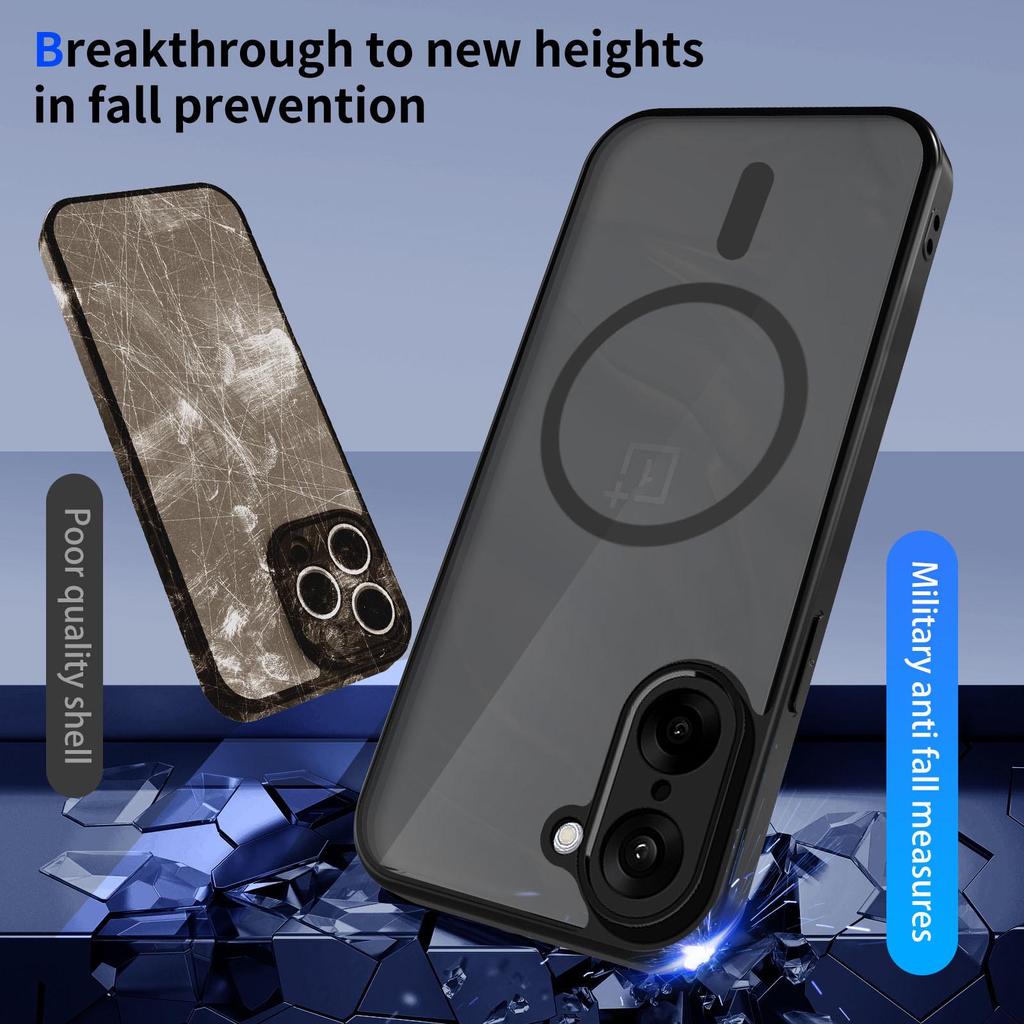 Magnetische, matte, stoßfeste Hülle für 1+ Nord 5