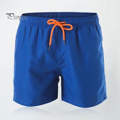 Летние шорты для пляжного серфинга со средней посадкой и эластичным поясом на шнурке, с сетчатой ​​подкладкой и карманами, быстросохнущие плавки для плавания