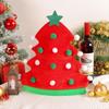 Balls Christmas Tree Hat Red Santa Hat Outdoor Xmas Cap Christmas