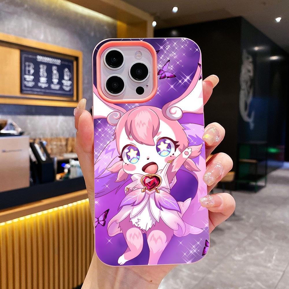 HSR Mem Jelly Двухслойный Розовый Чехол для Мобильного Телефона для iPhone 17 16 15 14 13 12 11 Air Pro Max Plus Защитный