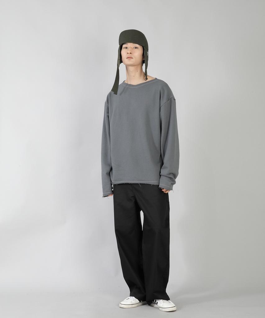 Seinteukeulu Брюки с широкими пуговицами Ex Wide Button Pants Ewb-377 Черный