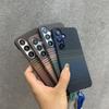 Деловой чехол Sle с рисунком под карбон для Magsafe зарядки для Samsung S26 Ultra S25 S24 S23 Plus Тонкий, защищенный от падений и с чехлом-ремешком