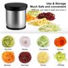 Manual Spiralizer Vegetable Slicer Stainless Steel Vegetable Slicer Cutter Veggie Spiral Cutter Zoodle Maker KC0110