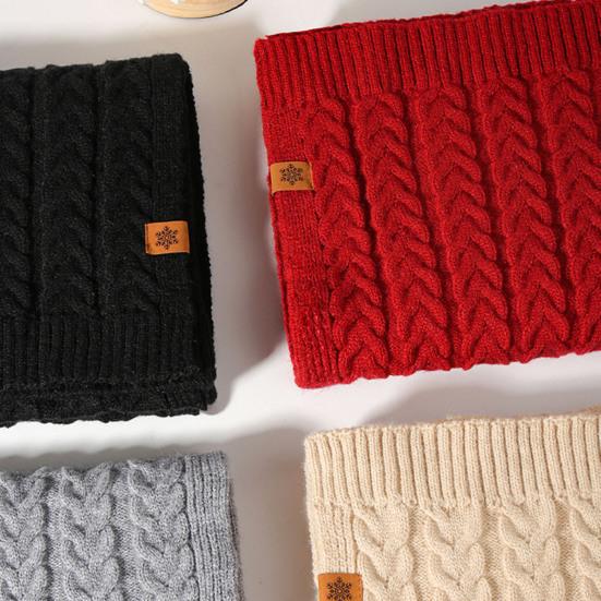 Зимний комплект шапка, шарф, перчатки для женщин, флисовая подкладка, шапка-бини с помпоном, длинный шарф