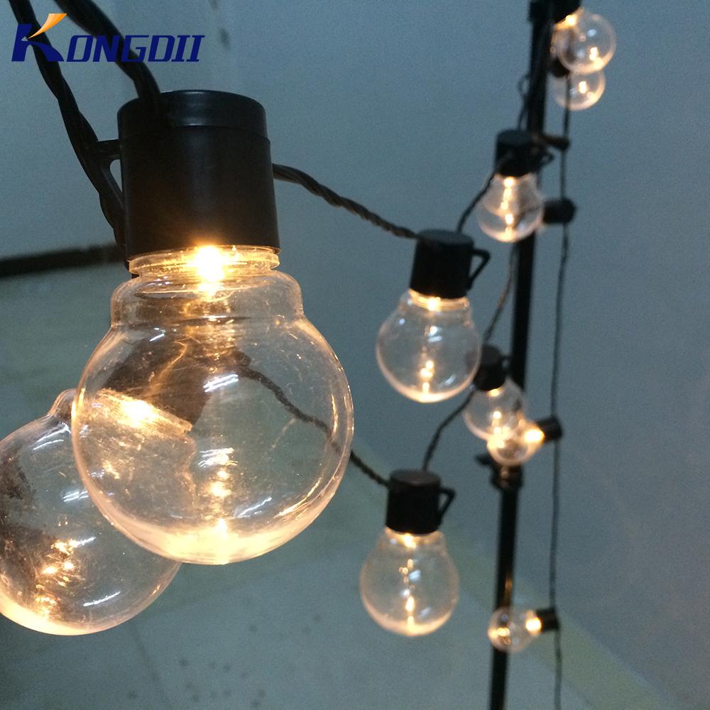 6m/11m Led Globe String Light Christmas Garland Outdoor Home Led Festoon Bulb Fairy Light for Party Garden Patio Decoration
