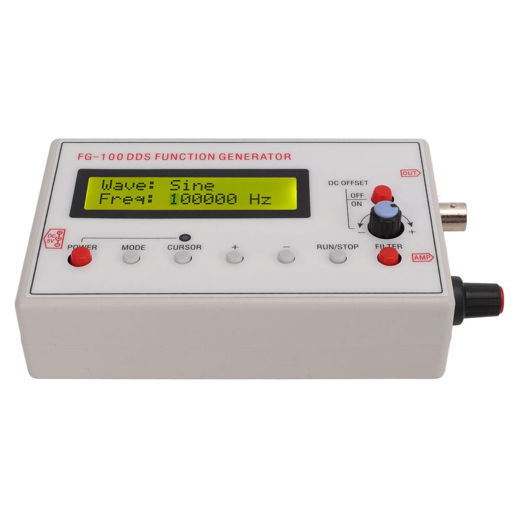 Signal Generator DDS 1Hz‑500kHz Sine 1Hz‑20kHz Square Sawtooth Triangle Wave Accessory