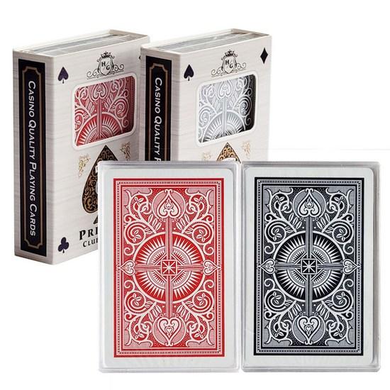 Hoony Gamble Premium Club Special Cross Pattern Hold'em Playing Cards Size Set of 2, популярная корейская игра