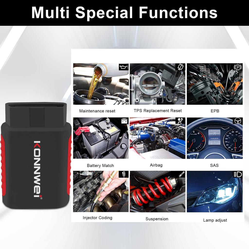 KONNWEI KDIAG Bluetooth OBD2 полная система сканер автоматический сброс сканера SAS EPB сервис ECU программатор OBD OBD2 автомобильный диагностический инструмент