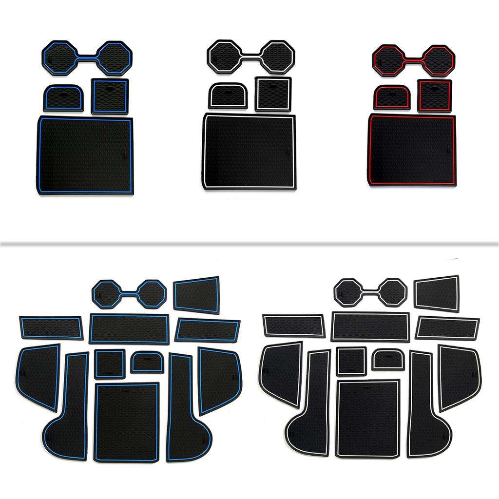 Для VW Volkswagen POLO MK6 AW 2018-2025 Противоскользящий коврик в слот ворот, коврик в канавку двери автомобиля, подстаканник, аксессуары для интерьера