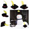Vintage Design Magician Hat Dress Up Cosplay Felt Cap Carnival Snowman Costume Hat  Christmas Party