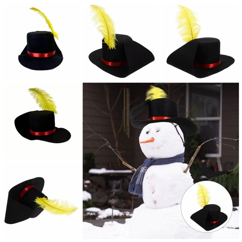 Vintage Design Magician Hat Dress Up Cosplay Felt Cap Carnival Snowman Costume Hat  Christmas Party