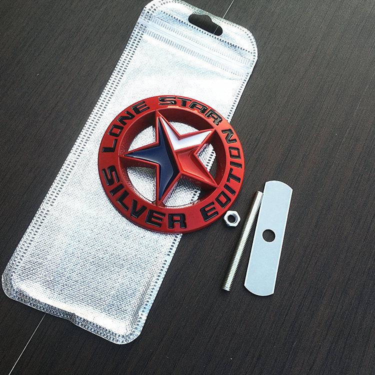 Персонализированная трехмерная наклейка на автомобиль версии Техас Модификация решетки Lone Star