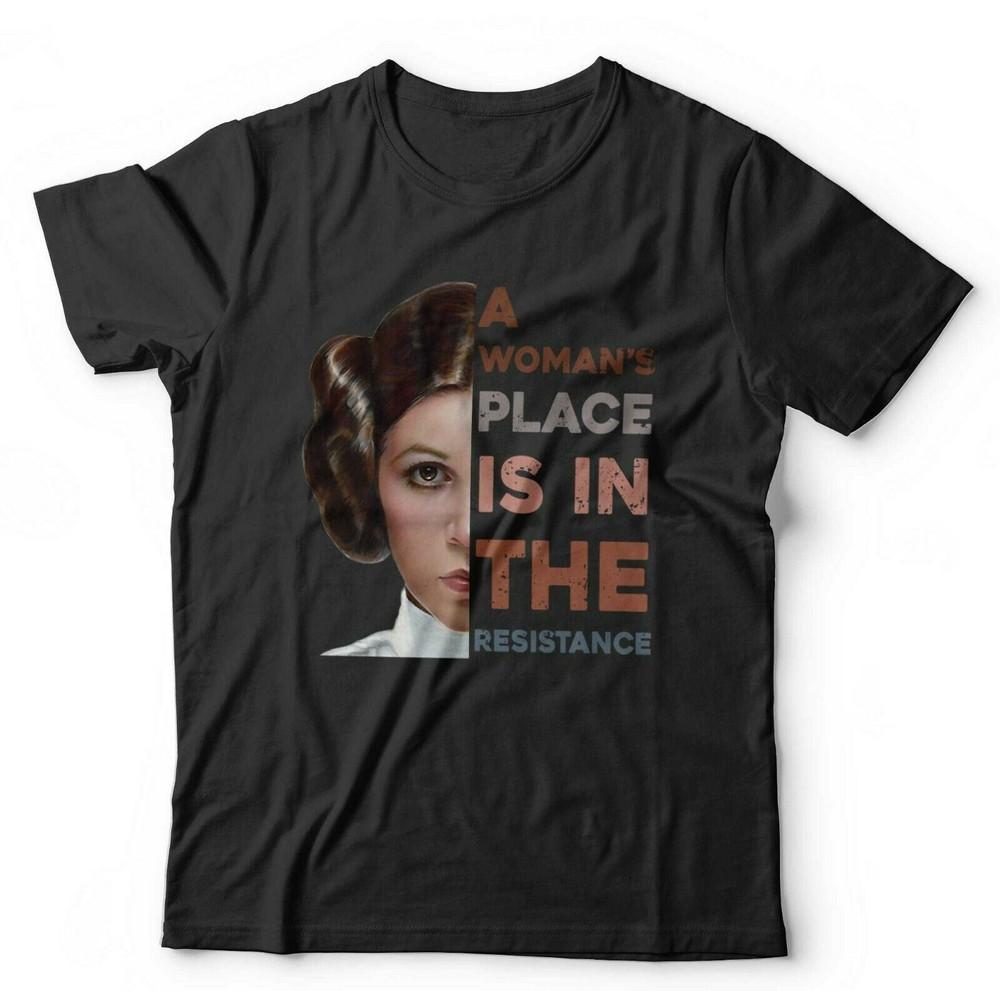A Unisexs Place Tshirt Is In The Resistance Unisex Leia Wars Space SciFi